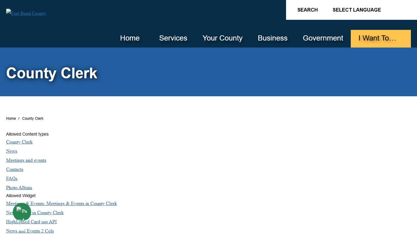 County Clerk | Fort Bend County